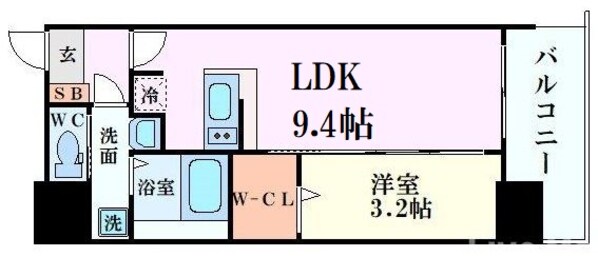 セレニテ堺筋本町プリエの物件間取画像